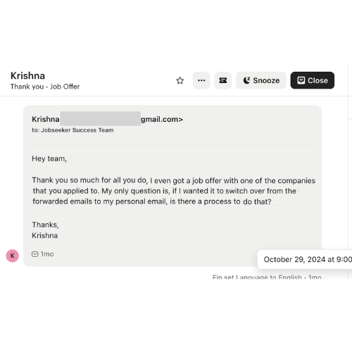 Client message — offer, raise, or inbox update