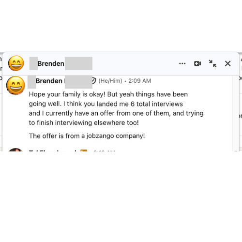 Client message — offer, raise, or inbox update