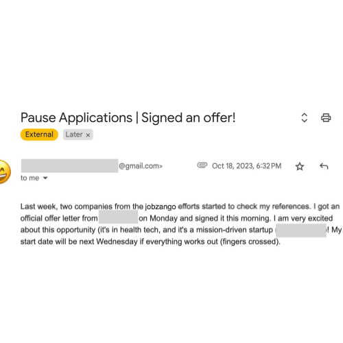 Client message — offer, raise, or inbox update
