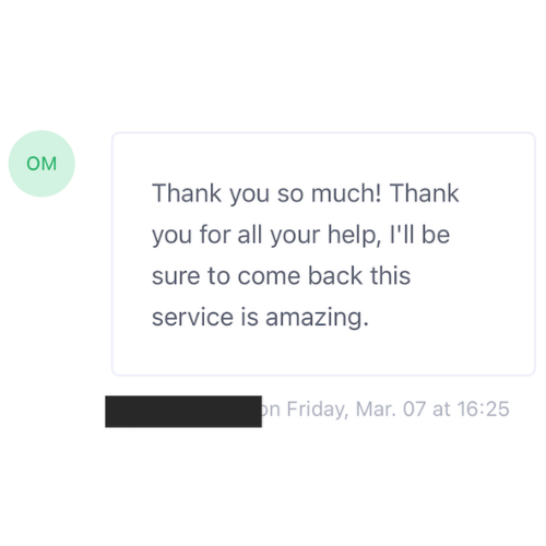 Client message — offer, raise, or inbox update