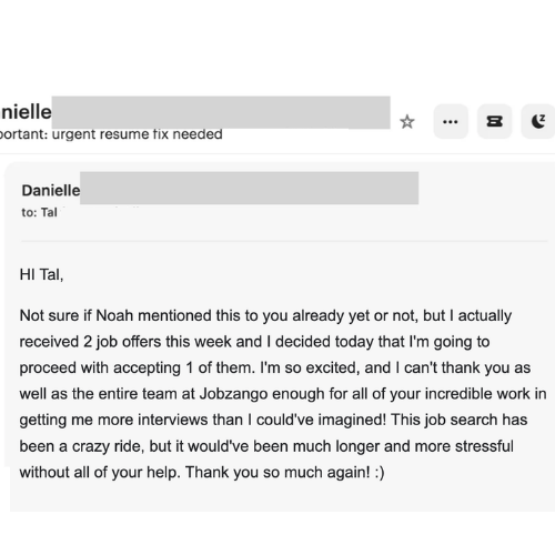Client message — offer, raise, or inbox update