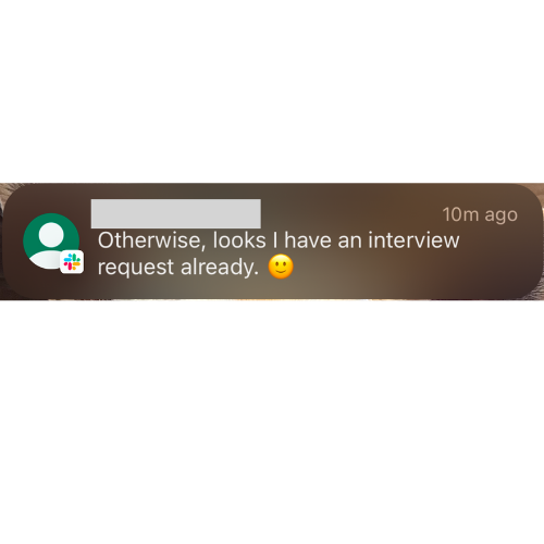 Client message — offer, raise, or inbox update