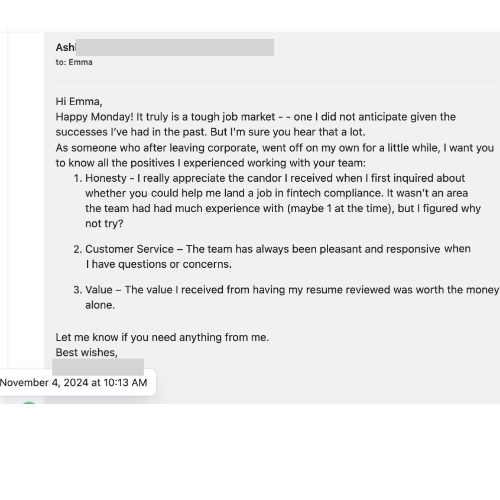 Client message — offer, raise, or inbox update